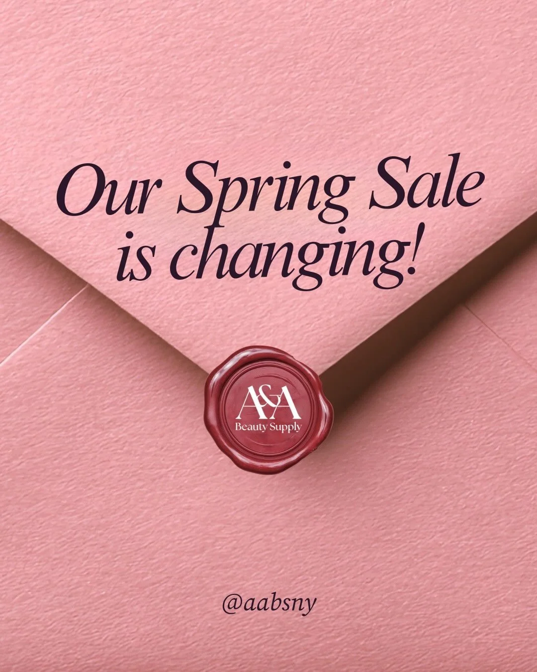 A little letter from us to you❤ 
Our Spring Sale is changing, but the savings aren&rsquo;t!

🌷15% OFF company-wide
🌷FREE products when you pre-order.
🌷New sale date format
 
Plan ahead &amp; get rewarded this Spring!!
Pre-orders are open now!
 
Qu
