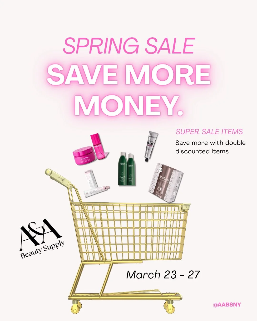 This is your guide to saving MORE during our Spring Sale. 

Swipe to see double discounts valid March 23 - 27!!! Share with your A&amp;A Bestie!!

P.s. if you haven&rsquo;t seen already here are our sale details!⬇️