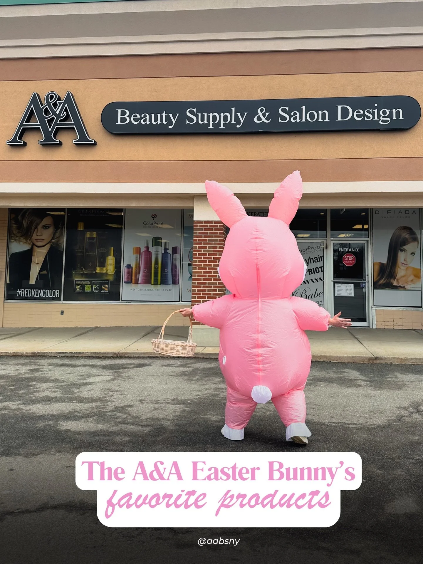 The A&amp;A Easter Bunny&rsquo;s favorite products for all year round, not just Easter Sunday 😉🌷

#aabsny #buffalohair #rochestersalon #binghamtonsalon #salonlife