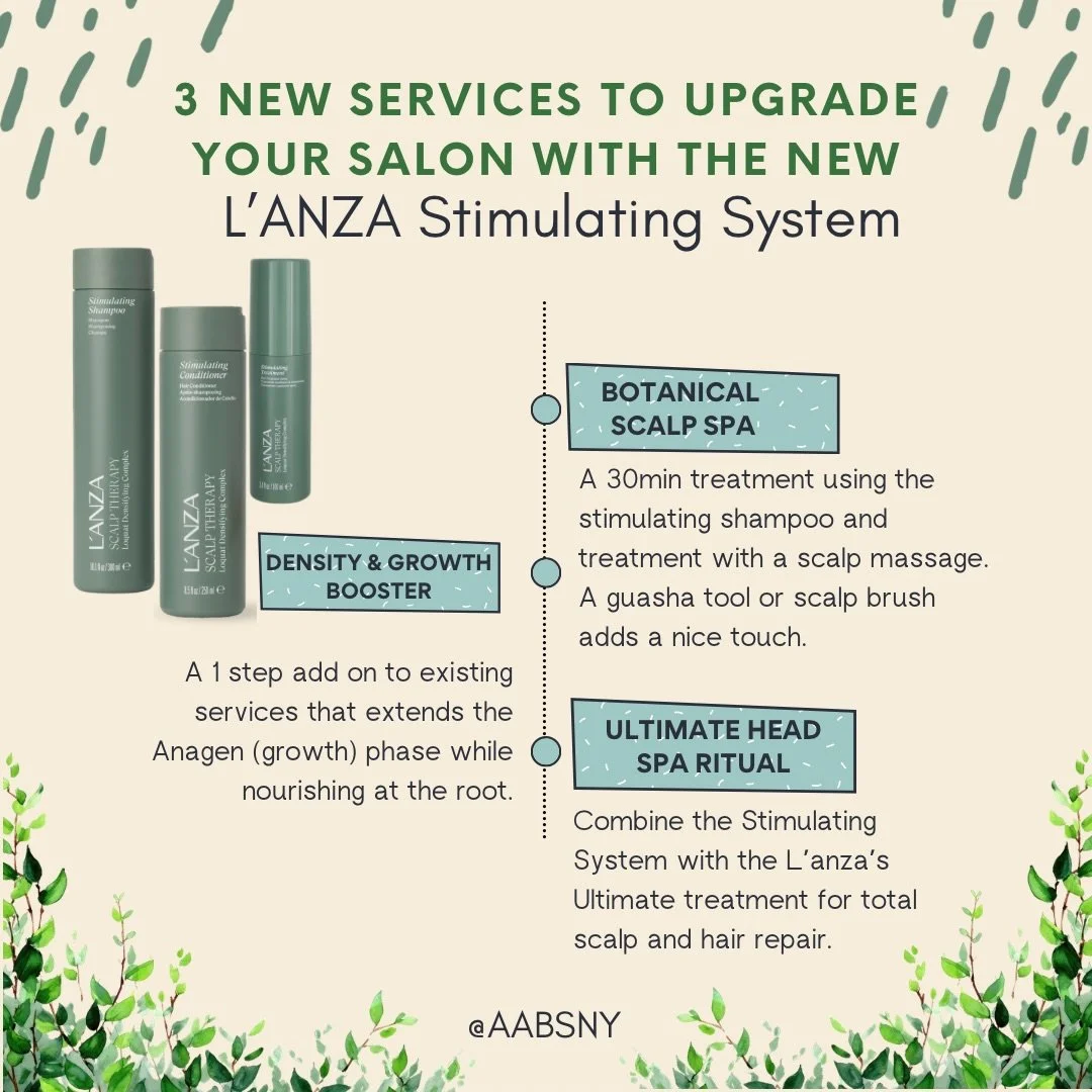 This Stimulating System grows more than healthy hair!
Reignite spring sales in the salon by adding the all new L&rsquo;anza Scalp Therapy Stimulating System to your salon menu.

Here are the key benefits to highlight when promoting your new stimulati