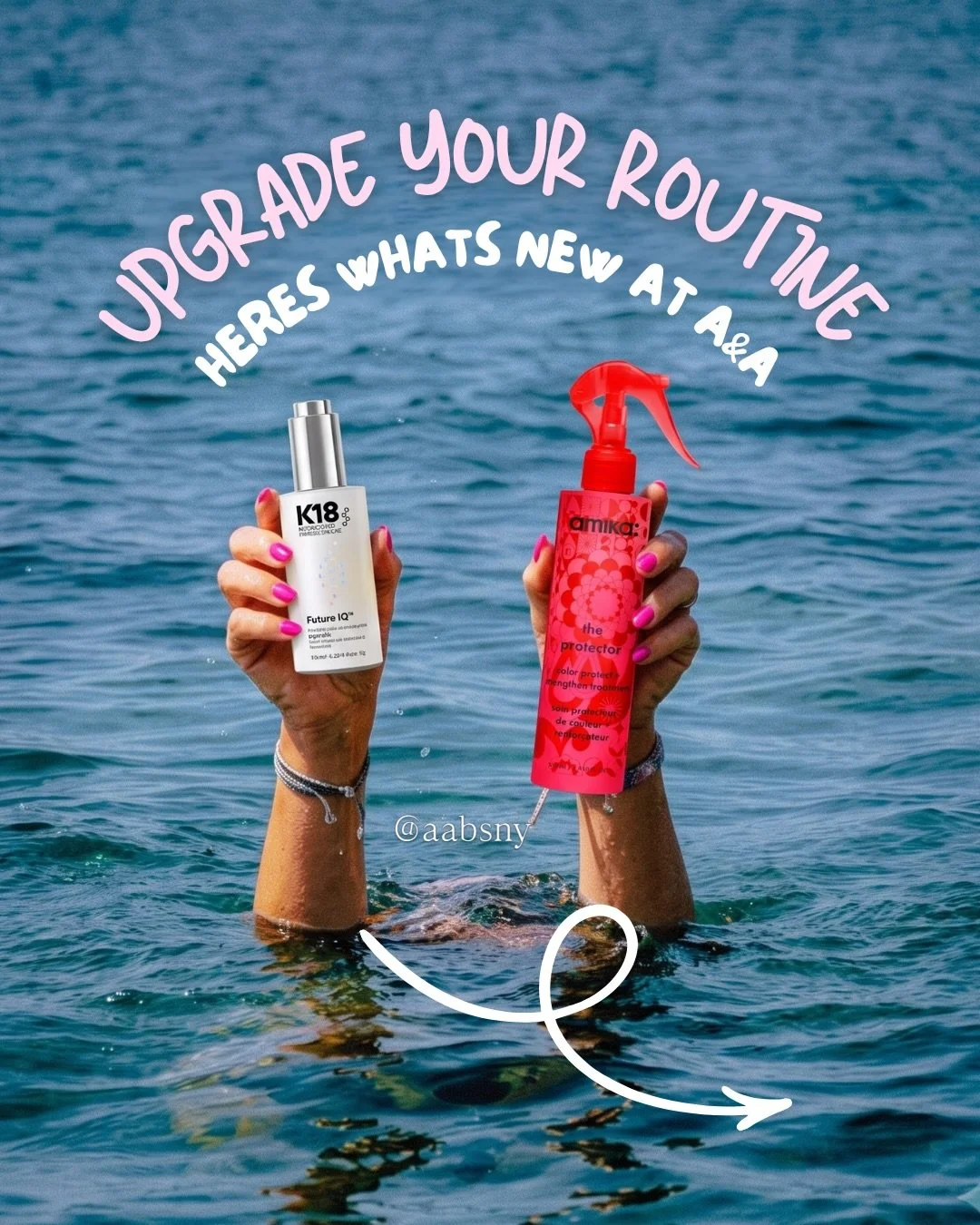 Your routine just got an upgrade. 

Meet the newest haircare innovations to hit A&amp;A: K18 FutureIQ&trade; + amika the protector. Swipe to see what they can do. ➡️
 
#aabsny #k18hair #amikahair #professionalhaircare #newhaircare