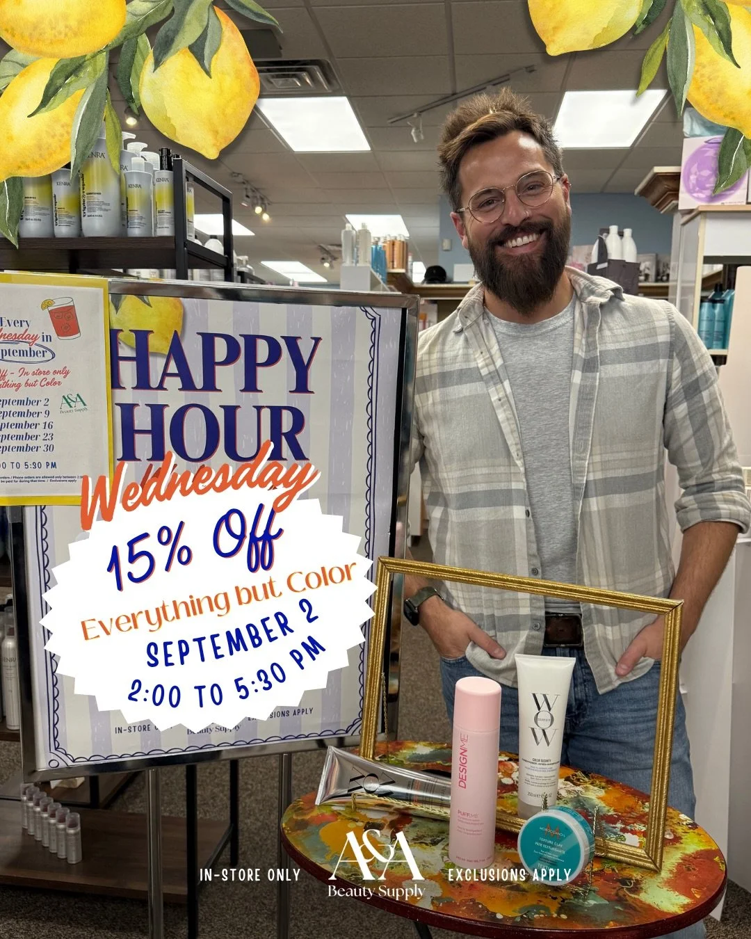 Happy Hour is HERE! Save 15% OFF Everything but Color 2:00PM &ndash; 5:30PM in-store ONLY. Shop &ldquo;The Texture Tini&rdquo;, &amp; so much more!

Zac&rsquo;s Texture Tini:
Just like the perfect martini, this cocktail gives you the perfect amount o