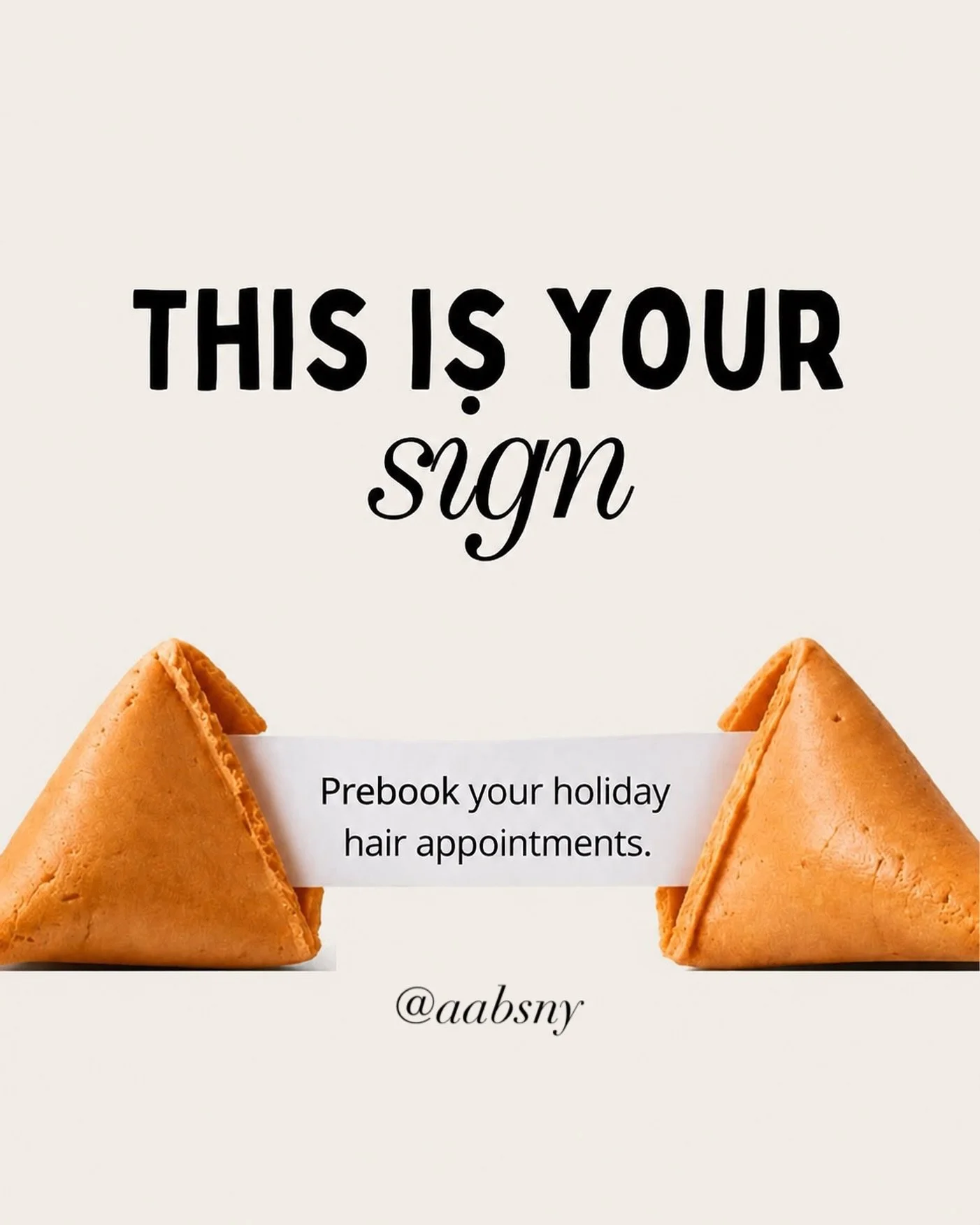 It&rsquo;s September&hellip;.Pre-book those holiday hair appointments ASAP.
 
#aabsny #hairstylistlife #salonlife #hairstylist