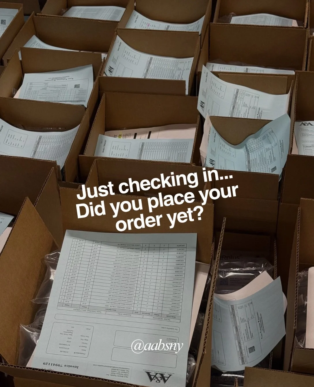 Just checking. 👀📦 You have until midnight.

Free shipping online + through your A&amp;A Sales Consultant ends TONIGHT, 9/21. 

#aabsny #nyhairstylist #professionalhaircare #716hair #salonlife