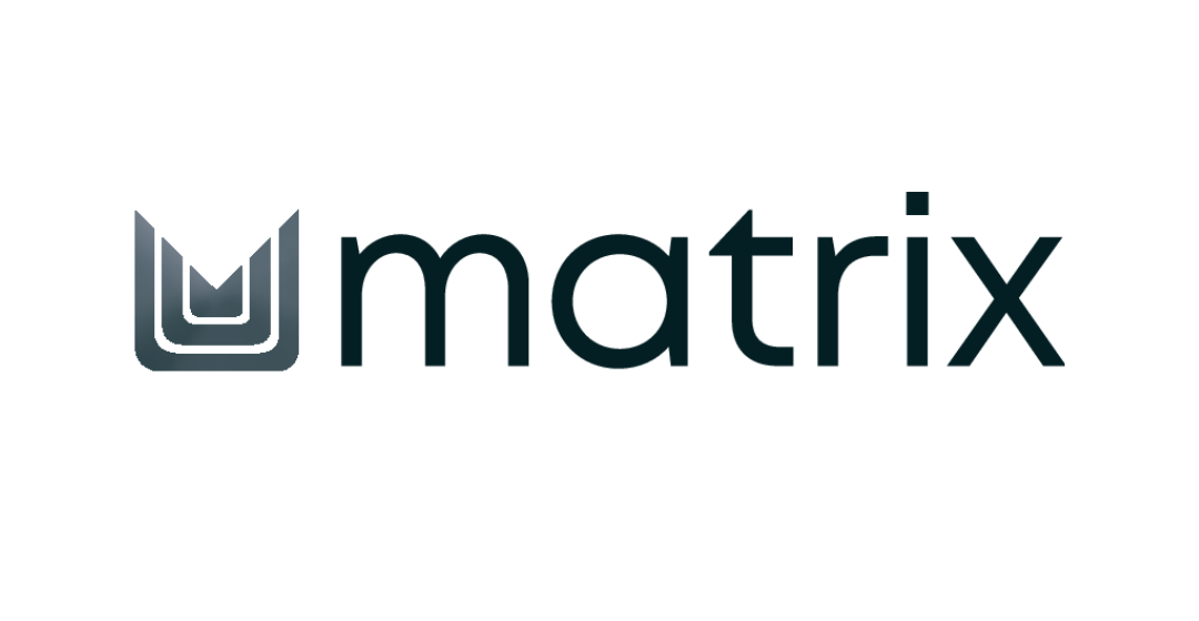 Logo of the company Matrix with a stylized 'M' icon and the word 'matrix' in lowercase.