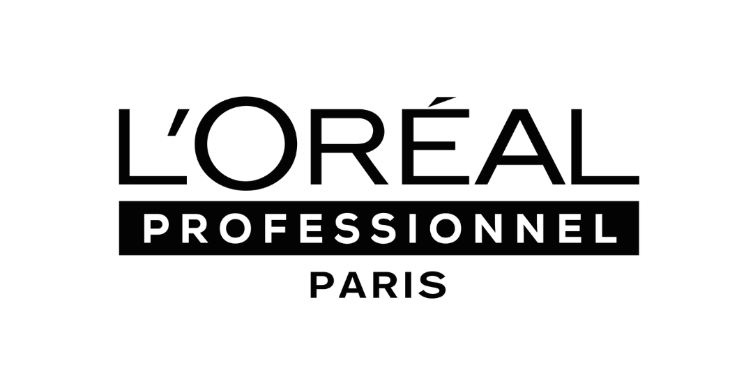 L'Oréal Professionnel Paris logo in black text on a white background