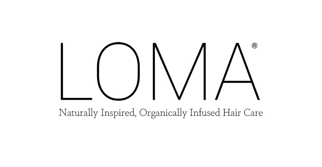 LOMA logo with the tagline 'Naturally Inspired, Organically Infused Hair Care'