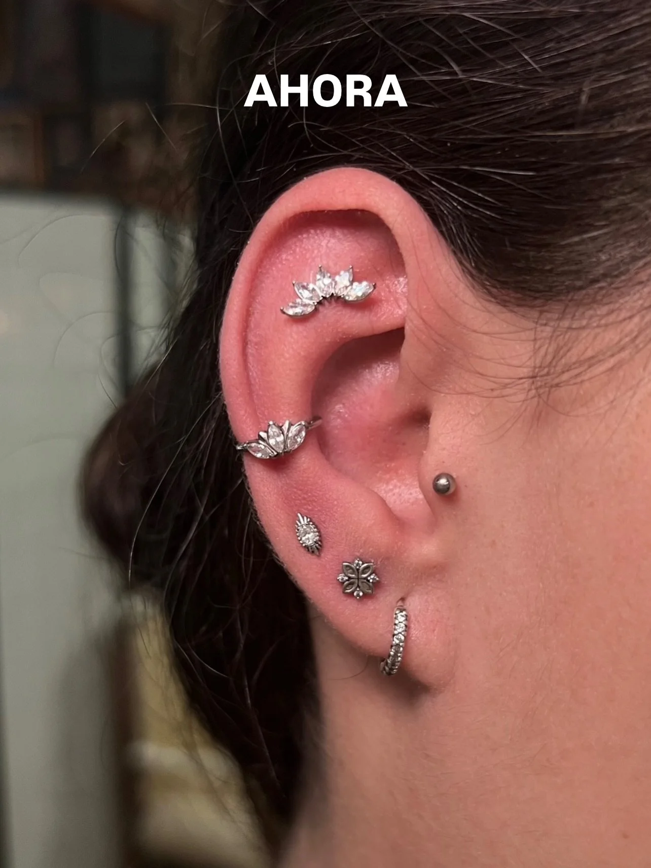 &iquest;Pero qu&eacute; cambio es este? 👀➡️

Este era el momento m&aacute;s esperado despu&eacute;s de todo el tiempo dedicado a cuidar estos piercings.

Hasta ahora, la joyer&iacute;a de primera puesta hab&iacute;a sido la protagonista mientras cad