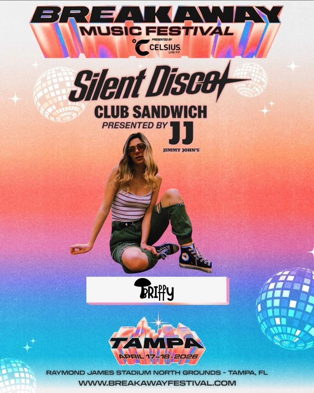 TAAAAAAMPA! I&rsquo;m so stoked to share that I will be playing the silent disco for @breakawaytampa 2026!! Such an honor to be playing alongside so many talented artists. Who&rsquo;s comin thru to support the homies? 💿 If you haven&rsquo;t gotten y