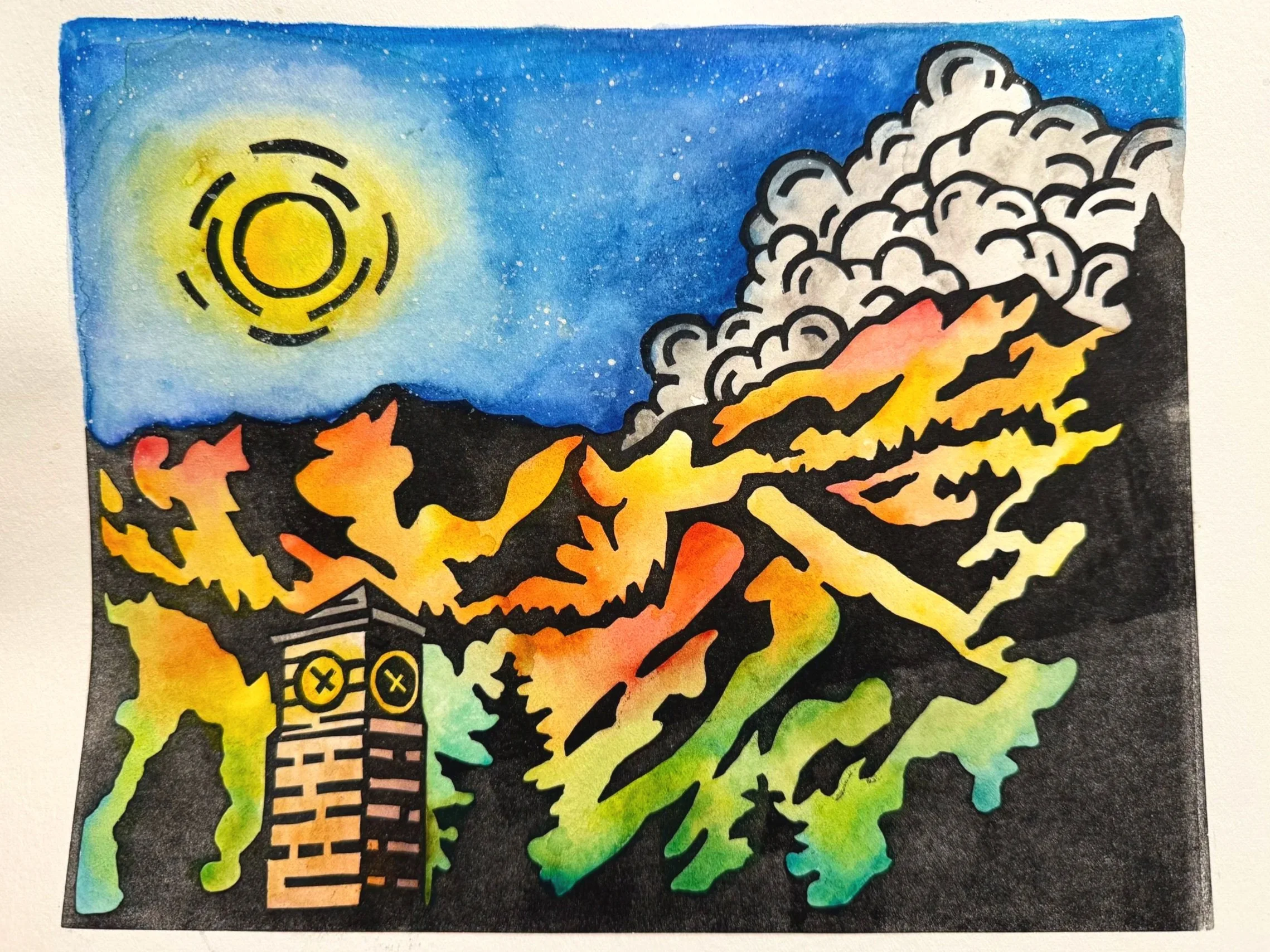 Fall at Night - "Durango Seasons"