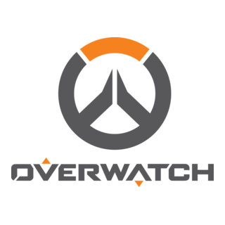 Overwatch logo with a peace symbol in the center and the word 'OVERWATCH' below.