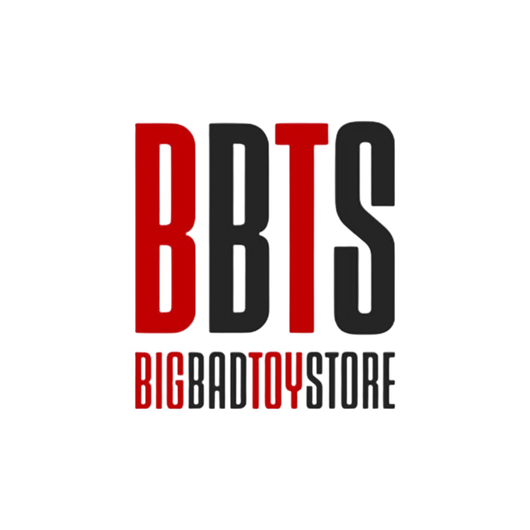 Logo for 'Big Red Toy Store' featuring large red and black letters 'BRS' above the store name in red and black.