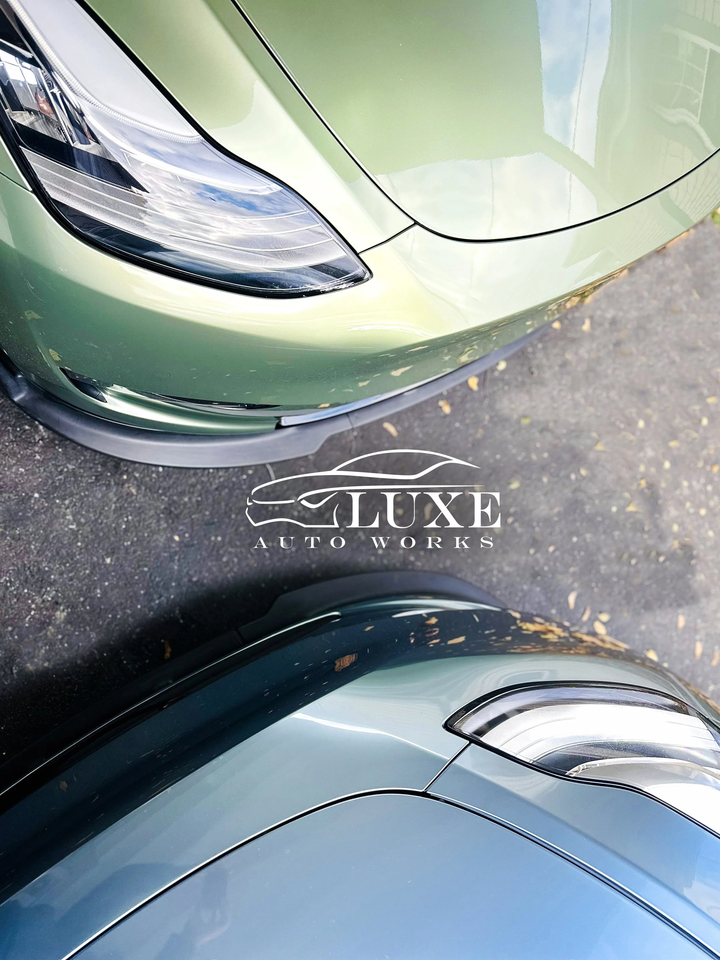 Tesla Model Y matte black vinyl wrap completed at Luxe Auto Works in Worcester Massachusetts