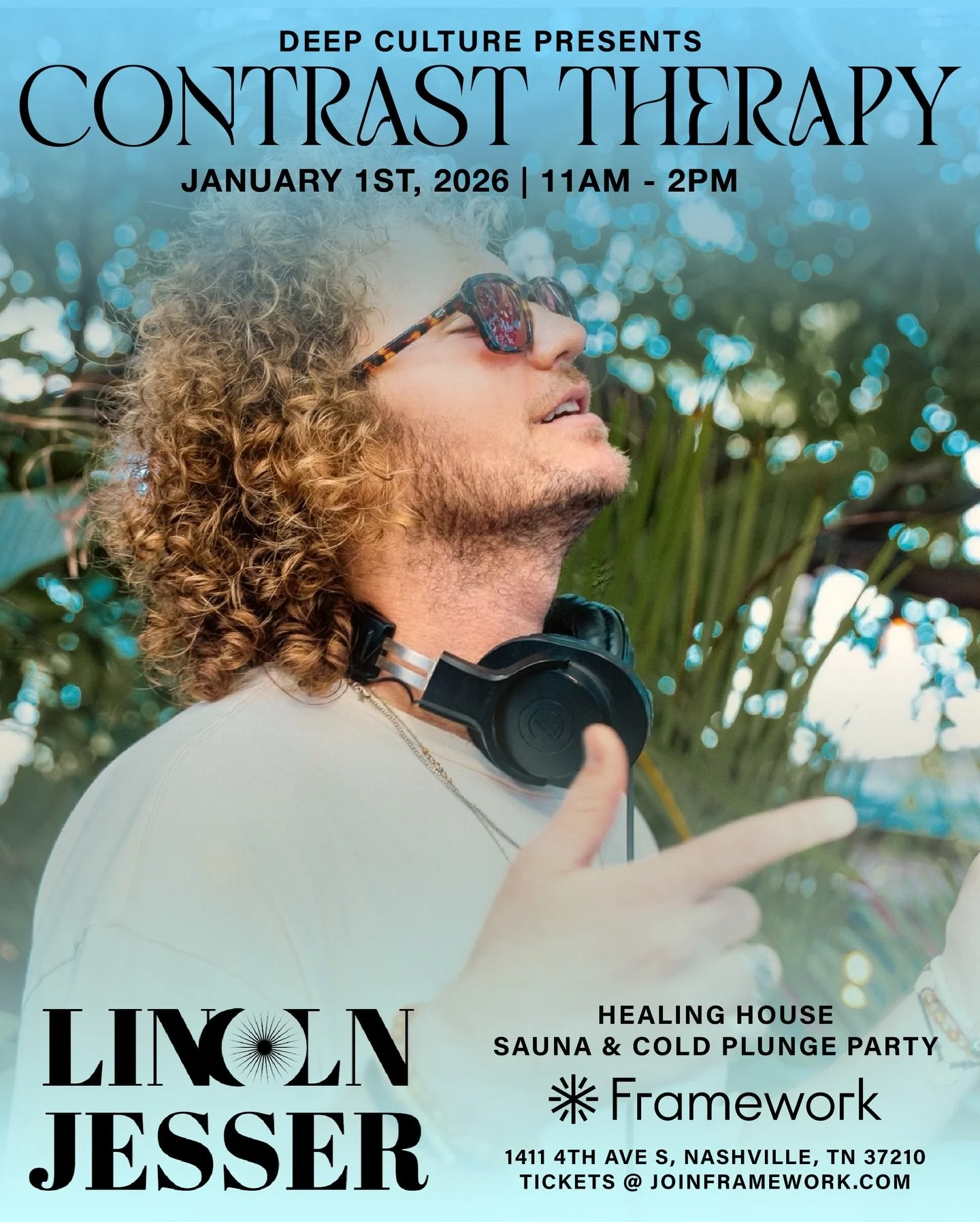 Join us for a New Year&rsquo;s Day session blending heat, cold, and sound &mdash; guided by a live DJ set from @lincolnjesser. A 90-minute contrast therapy experience designed to reset your body and mind.

✺ Tickets: $55
✺ Framework members book with