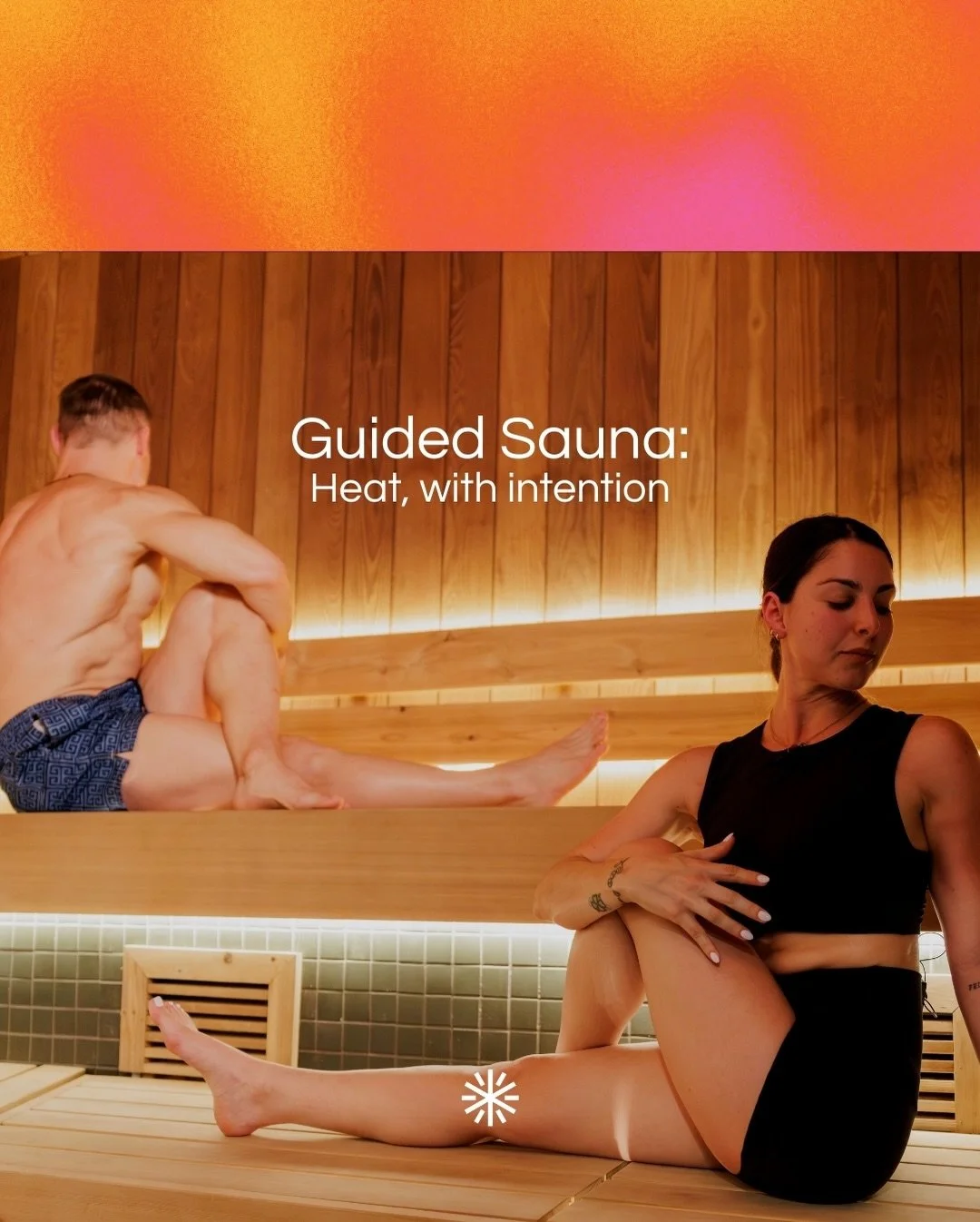 Heat, but make it intentional.

Guided sauna turns heat into a practice &mdash; one that builds resilience, clarity, and calm.

Explore upcoming sessions and experience heat differently.
