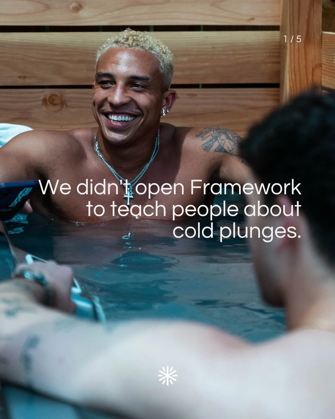 Recovery works better when you&rsquo;re not doing it by yourself.

So we built a space to show up &mdash; sweat, shiver, socialize.

May is Mental Health Awareness Month.
Show up. You don&rsquo;t have to do it alone.