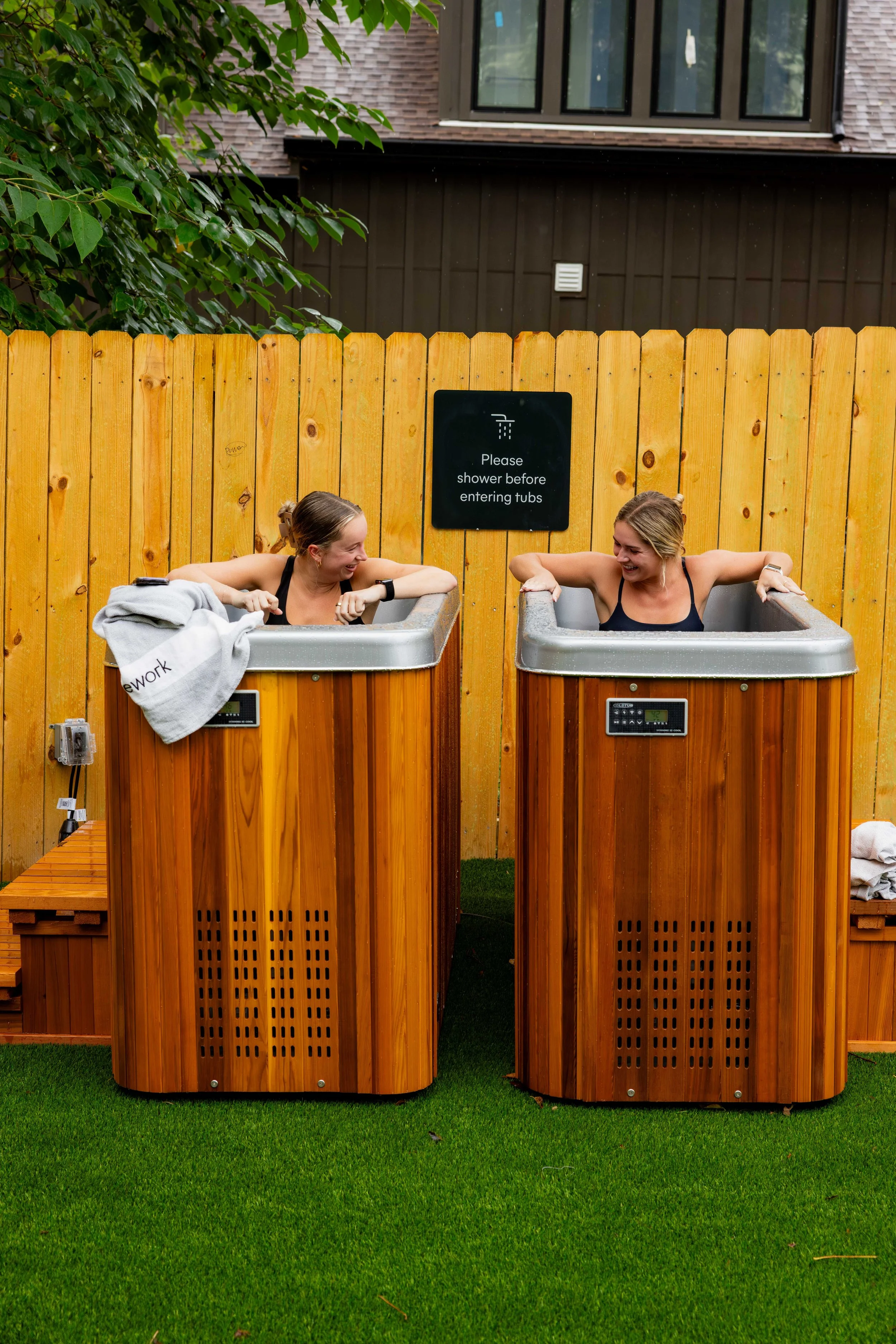 
Cold Plunge   Four outdoor cold tubs set across a thoughtful range of 40 to 60 degrees. Choose solo or two-person plunges and adjust based on the day. Refreshing and steady, designed to pair naturally with heat.  
