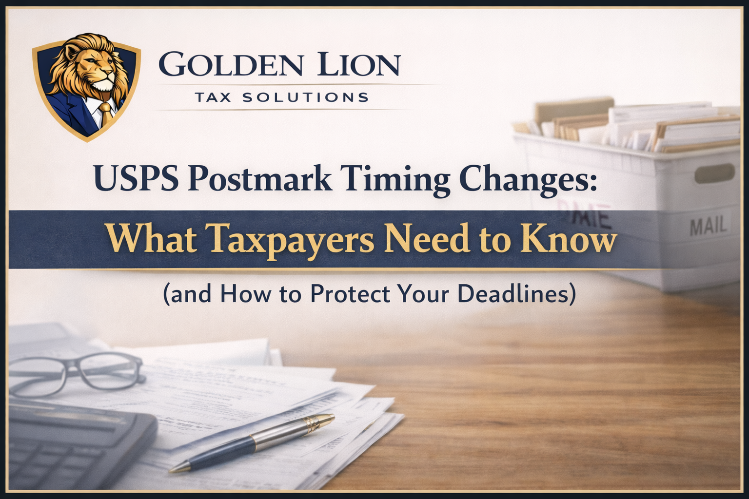 USPS Postmark Timing Changes: What Taxpayers Need to Know (and How to Protect Your Deadlines)