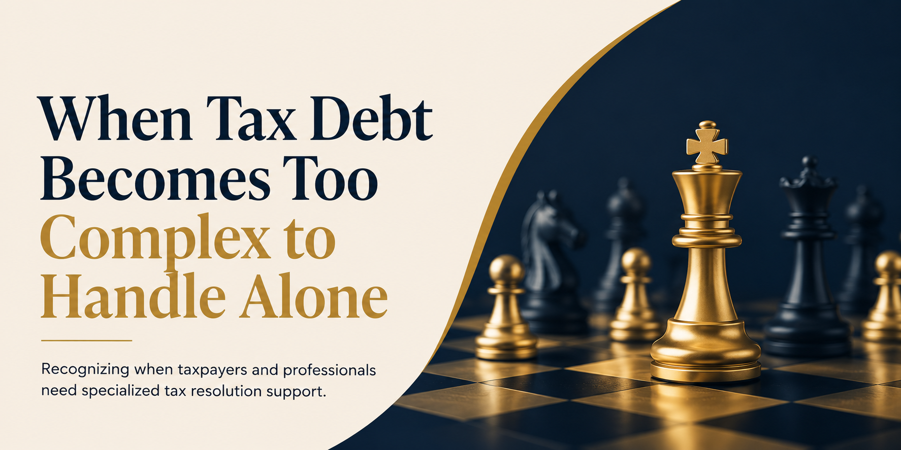 When Tax Debt Becomes Too Complex to Handle Alone&nbsp;