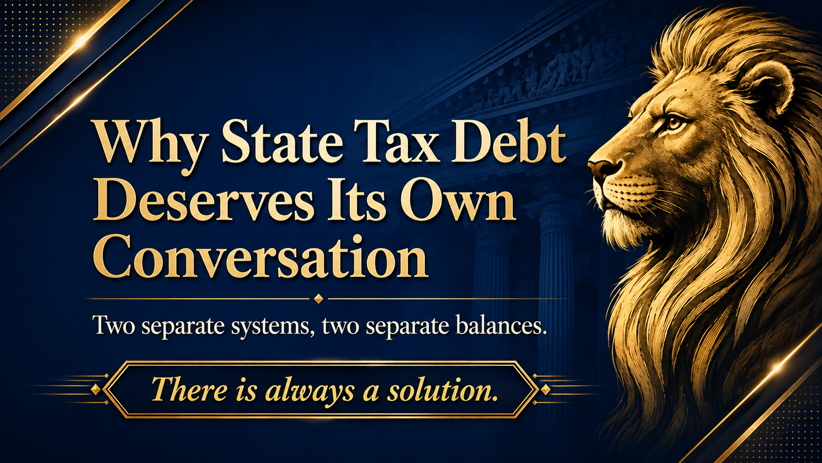 Why State Tax Debt Deserves Its Own Conversation
