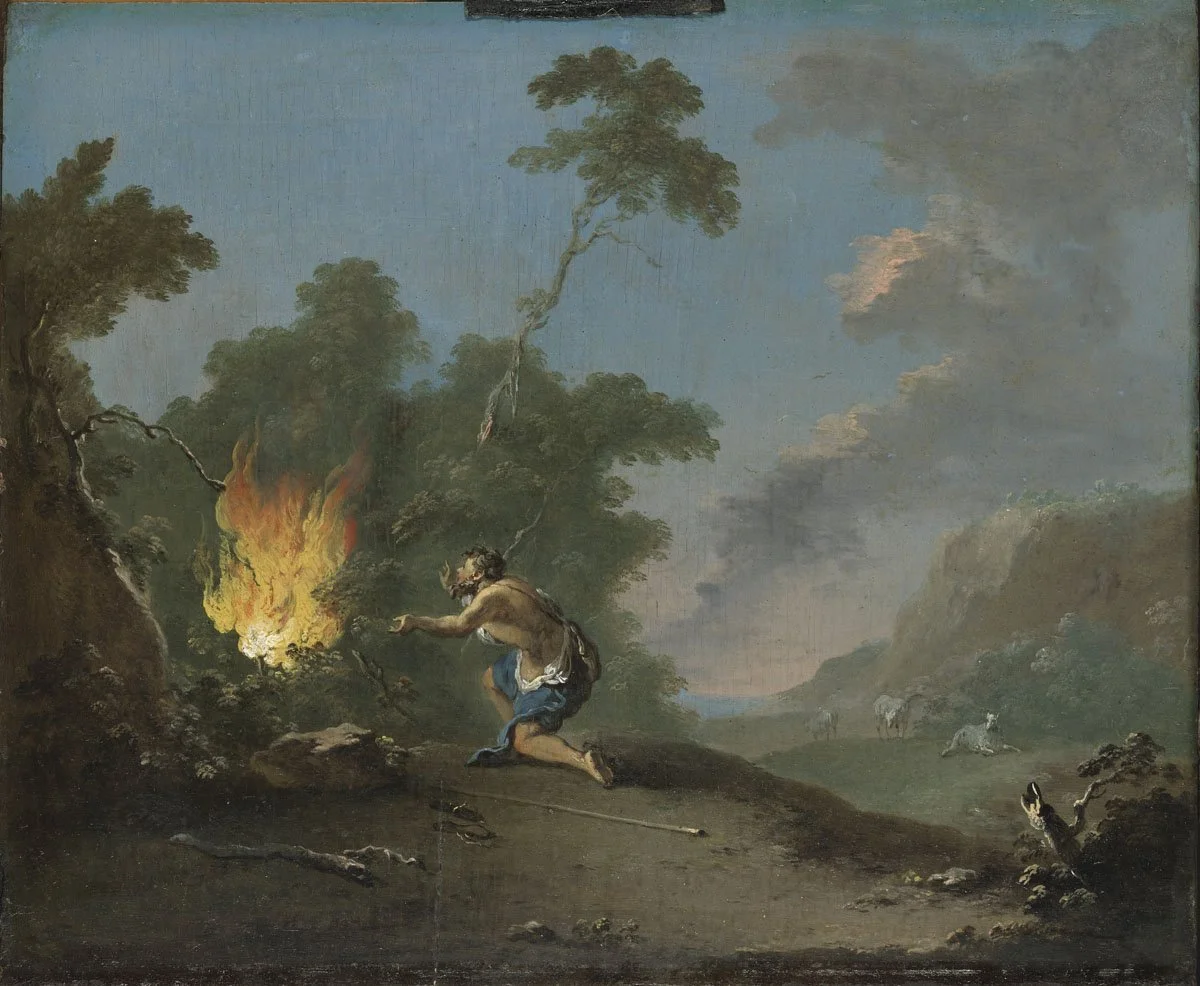 Doubting Moses Debates With The Burning Bush