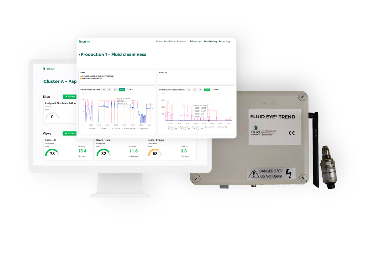 Connected Oil® - reaaliaikainen öljyn suorituskyvyn valvontayksikkö