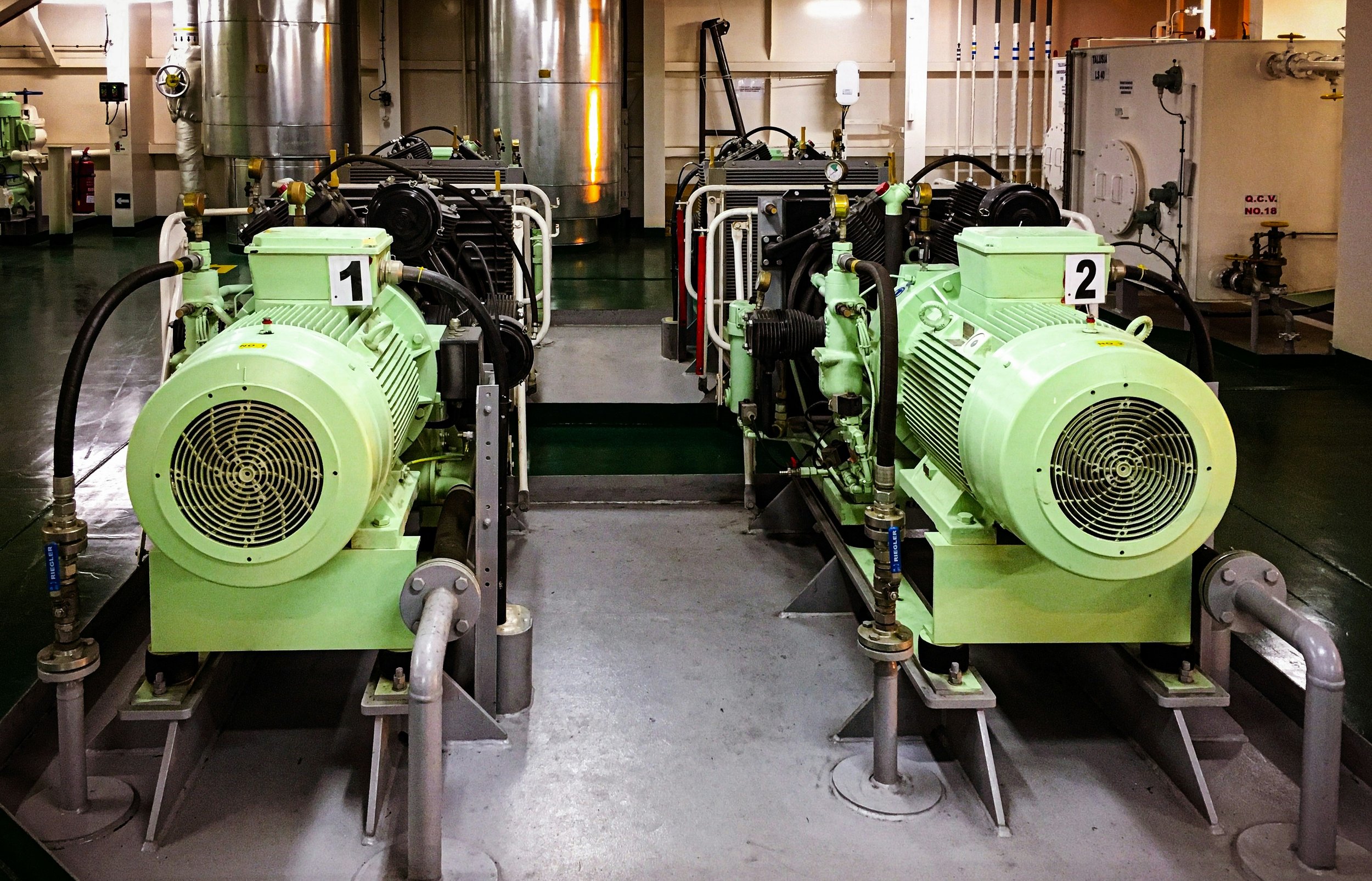 Kompressorit teollisuuslaitoksessa