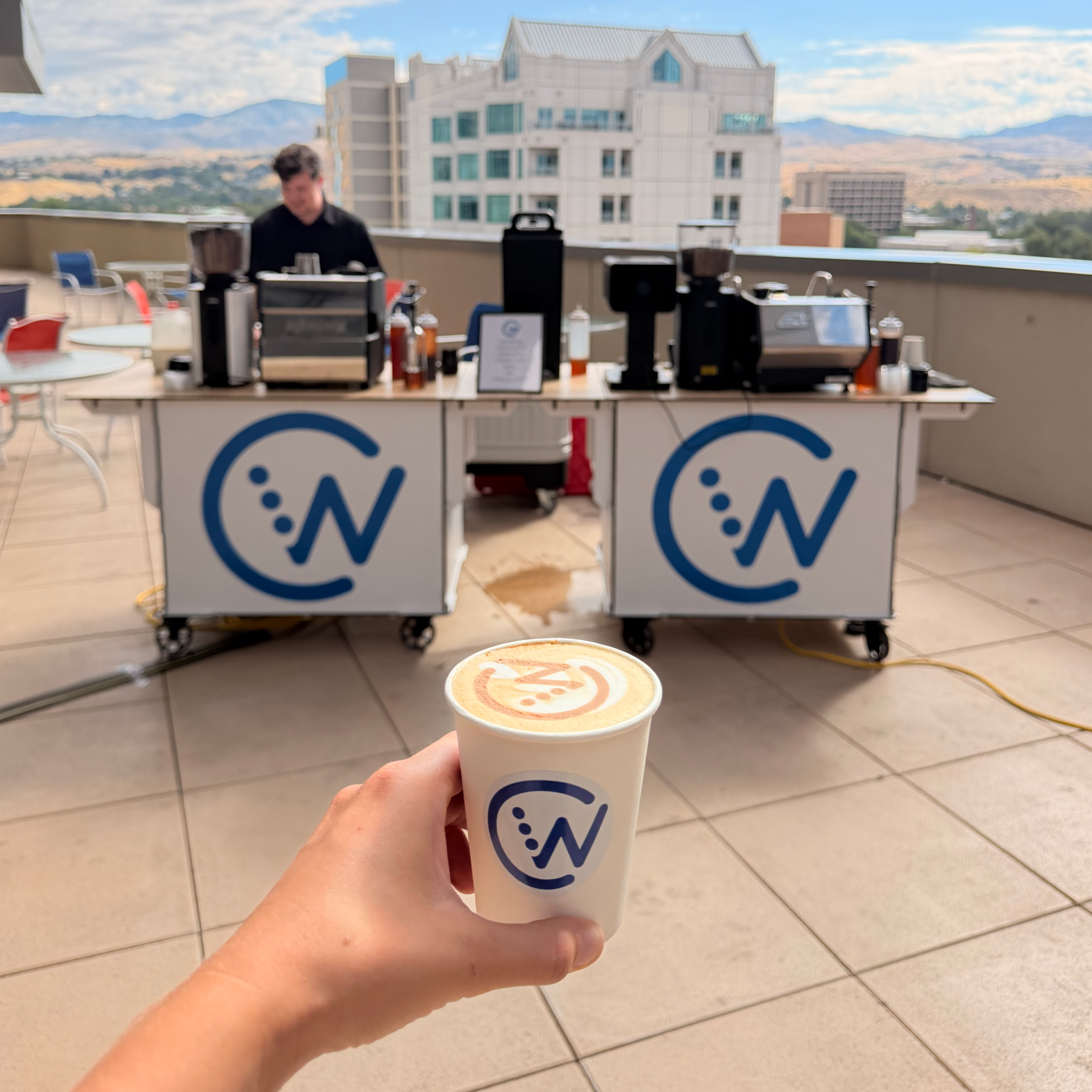 Custom Coffee Carts for Employee appreciation coffee catering by Lifted Coffee Cart in Boise, Idaho