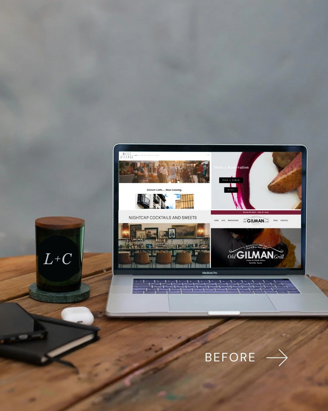 Before &rarr; After.

All of this? Done within 6 months.

Across the West Village, we rebuilt and refined multiple digital platforms &mdash; some from the ground up, others through strategic SEO, copy, and image updates.

Total new builds:
&bull; Nig