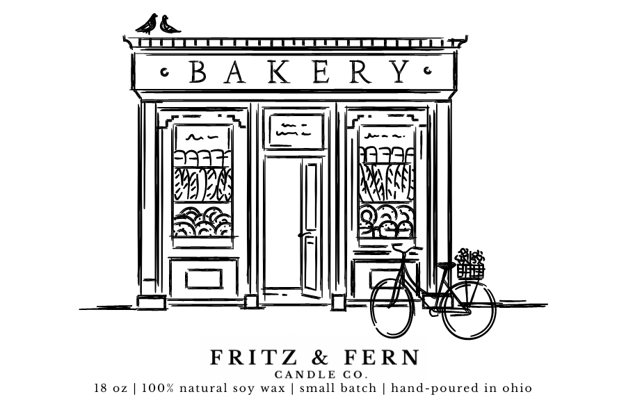 18 oz NATURAL SOY WAX CANDLE | BAKERY - BLUBERRY CHEESECAKE