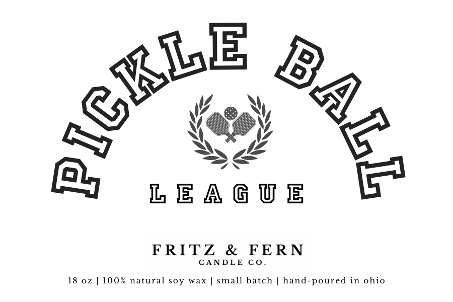 18 oz NATURAL SOY CANDLE | PICKLEBALL LEAGUE