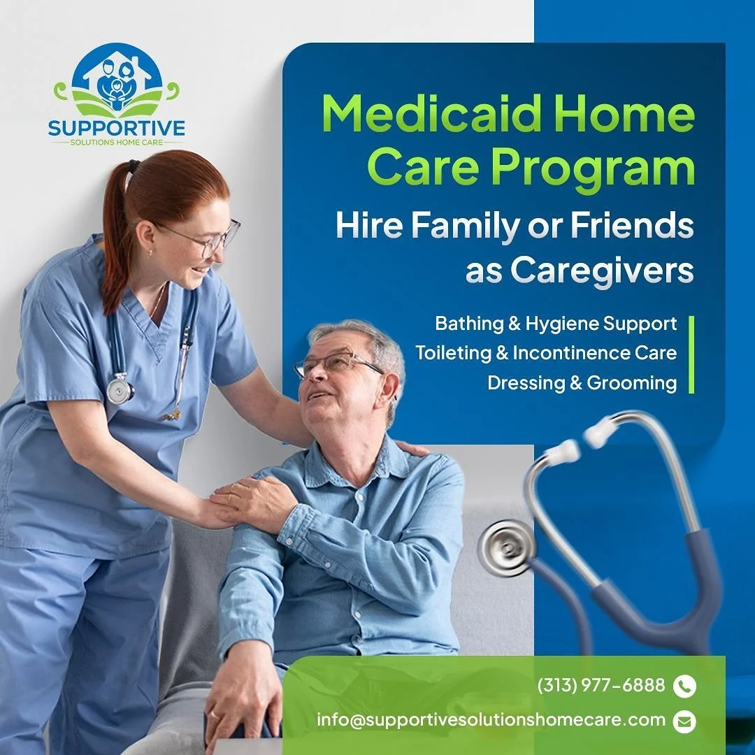 💙 Caring for a loved one at home?
You could get paid for the care you already provide! 🏡✨
Supportive Solutions Home Care is here to support families across Michigan.
📞 Call us today at (313) 977-6888 or email info@supportivesolutionshomecare.com t