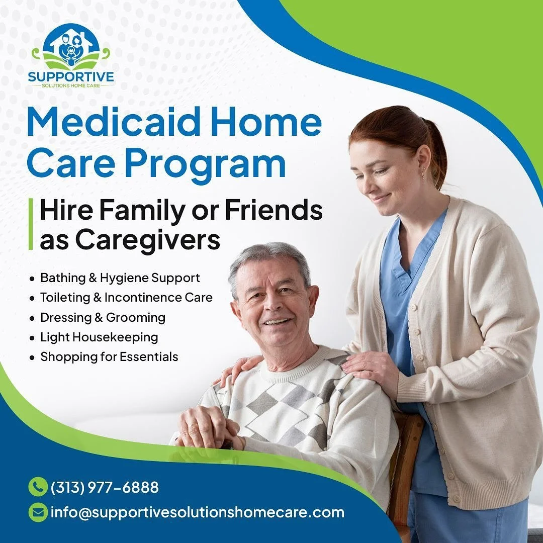 &ldquo;Take care of your loved ones, and get paid while doing it. ❤️ With Medicaid-covered support, caring for family has never been easier. Call us today to start your journey!&rdquo;

📞 (313) 977-6888

#SupportiveSolutions #HomeCare #MedicaidSuppo