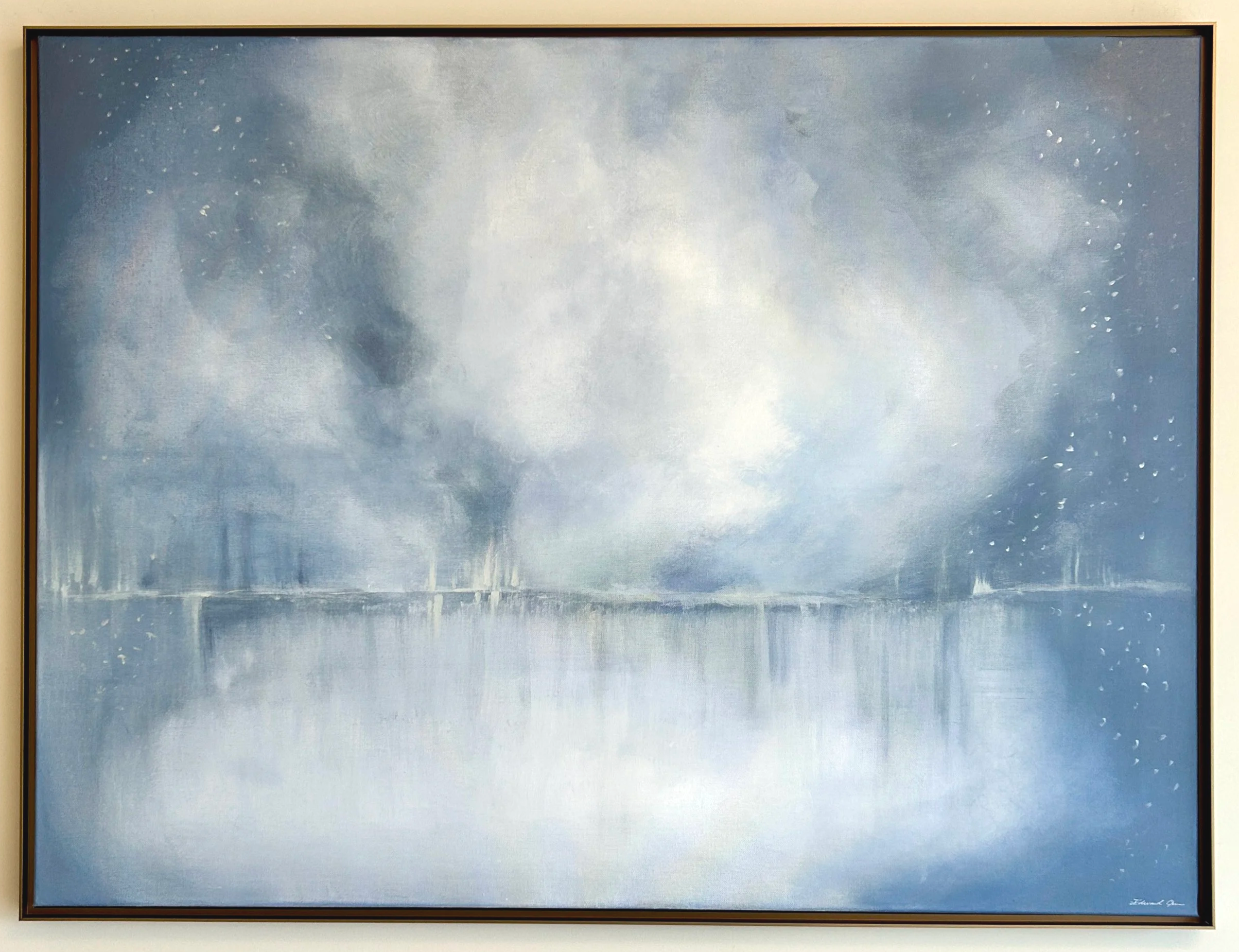 Moonlit Mist | 30" x 40" | Acrylic on Canvas | $700