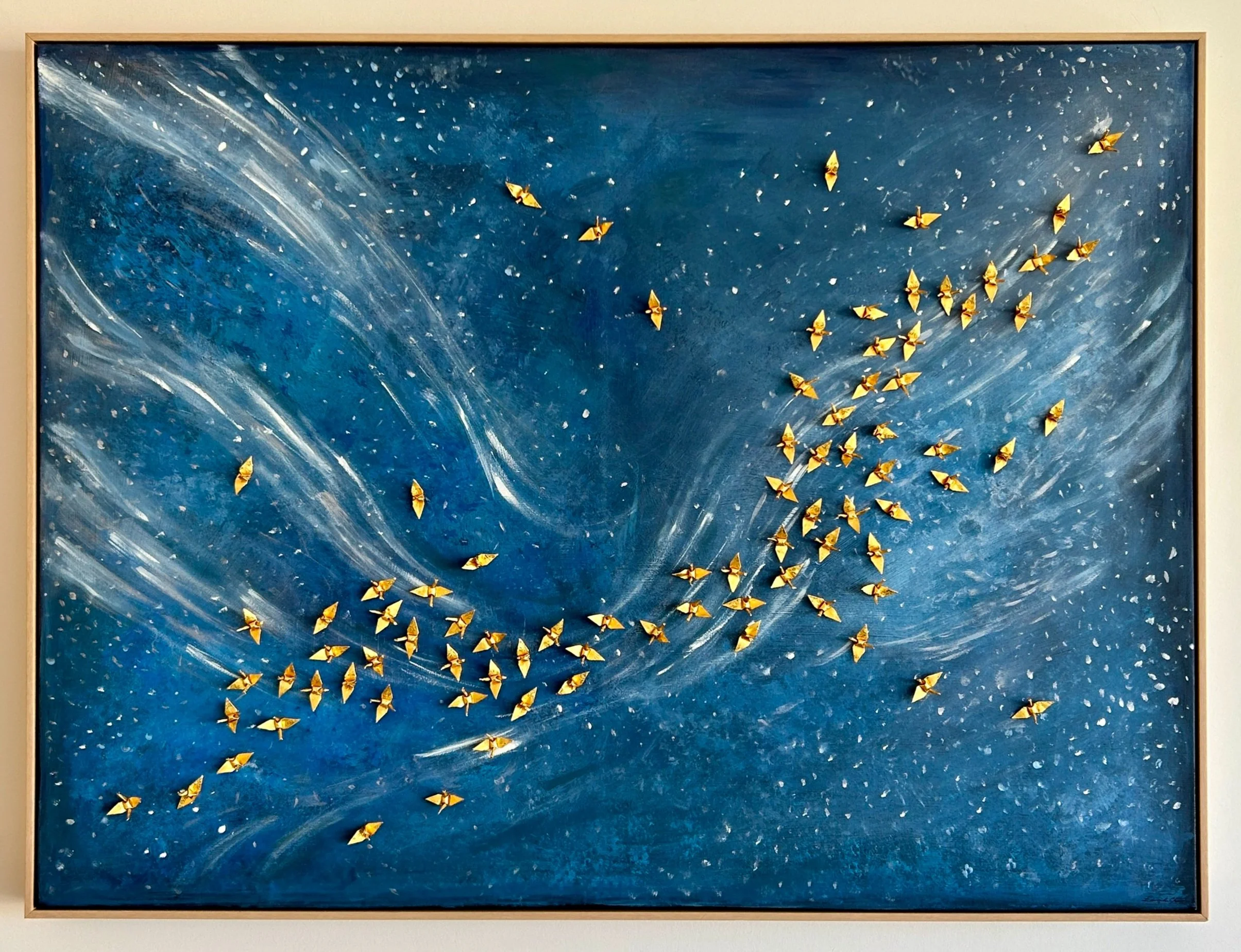 Celestial Snow: 30" x 40"