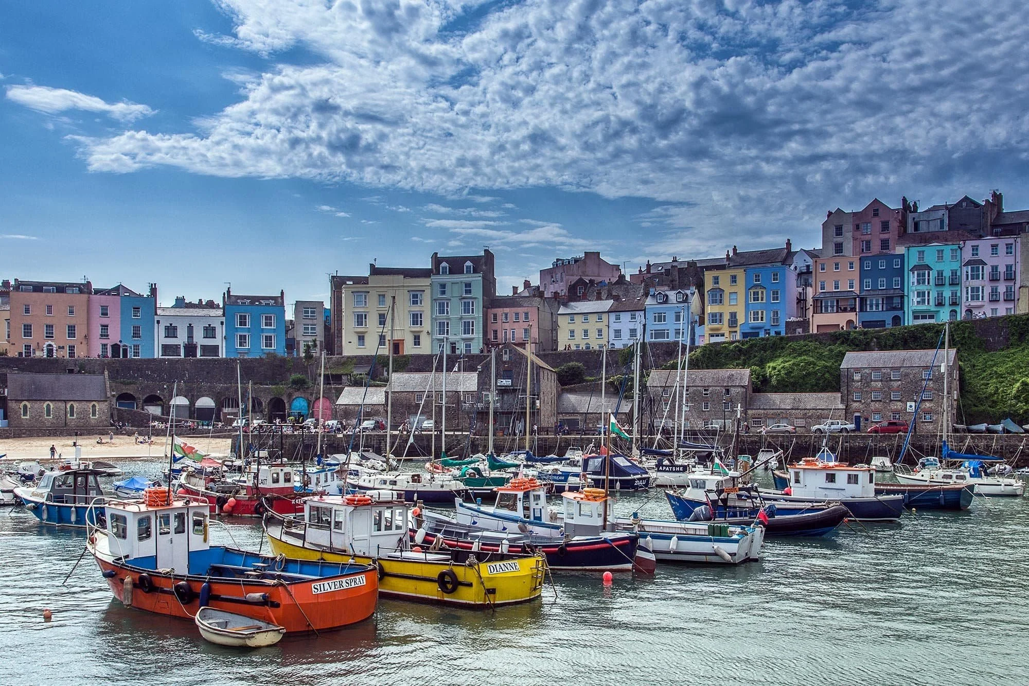 Tenby Harbour On The South Wales Coast Pembrokeshire Tenby Harbour On The South Wales Coast Pembrokeshire
