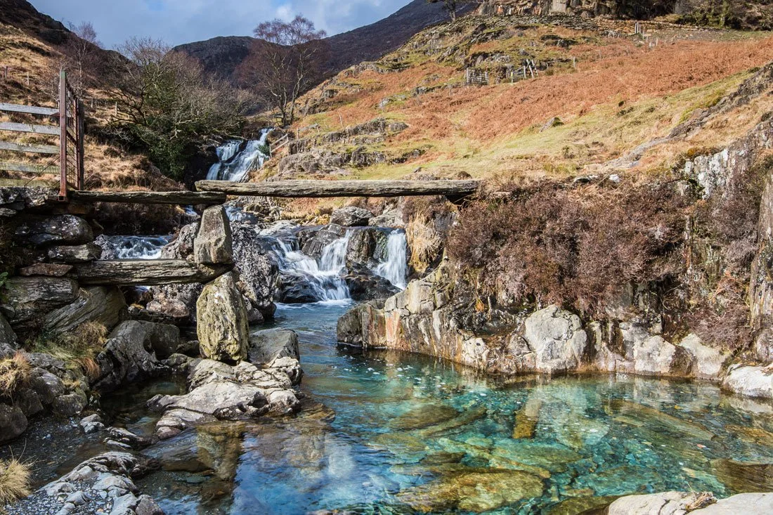 Watkin Path Waterfalls near Beddgelert
