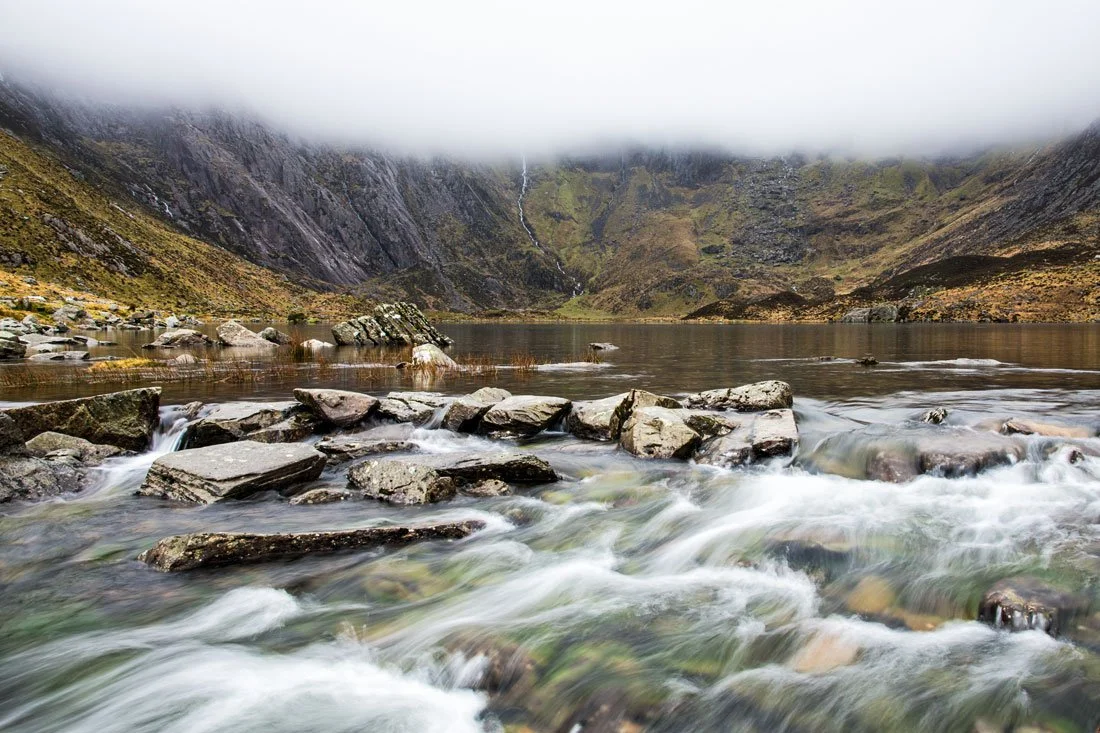 A moody morning on the Snowdonia photography workshop in Cwm Idwal