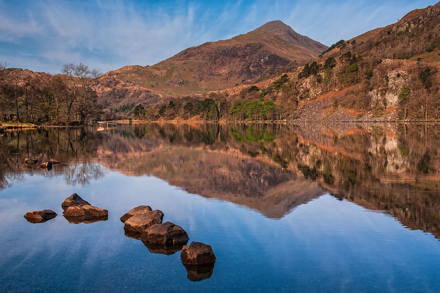 Stunning reflections on Llyn Gwynant