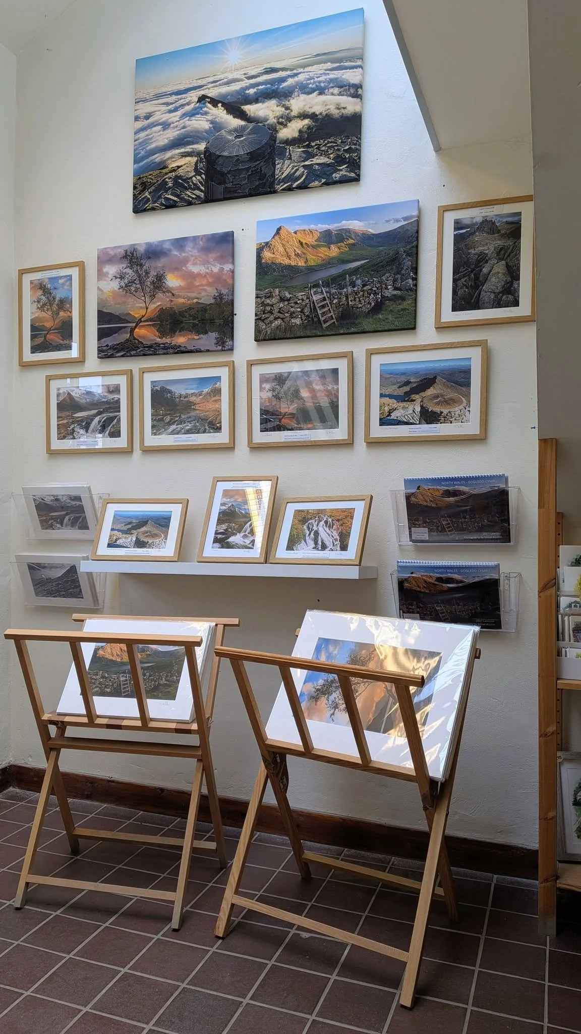 Bodnant Craft Centre photography display