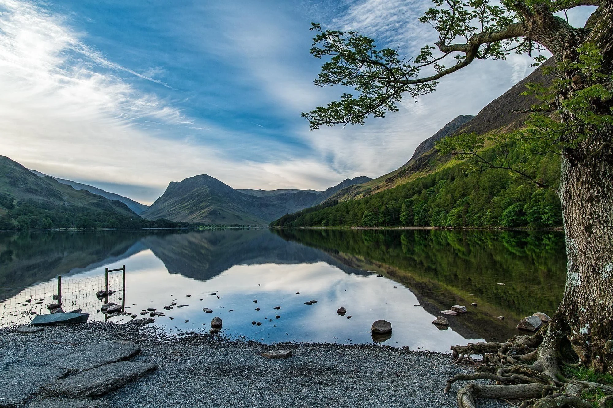 Stunning reflections of Fleetwith Pike in Buttermere