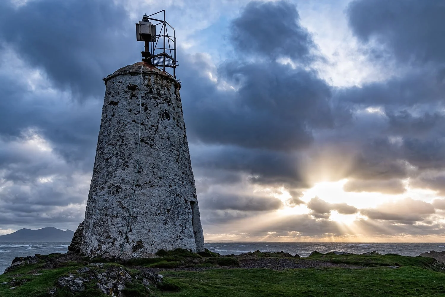 Twr Bach lighthouse on Llanddwyn Island.