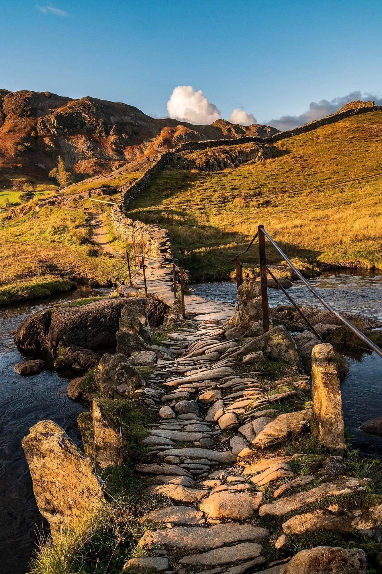 Sunset at Slaters Bridge in Little Langdale