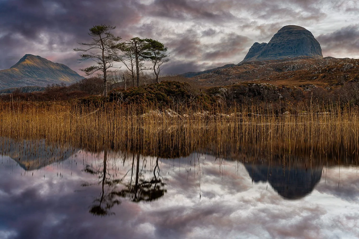The stunning view of Canisp and Suilven from Lochinver  - one of my favourite landscape photos of Scotland.
