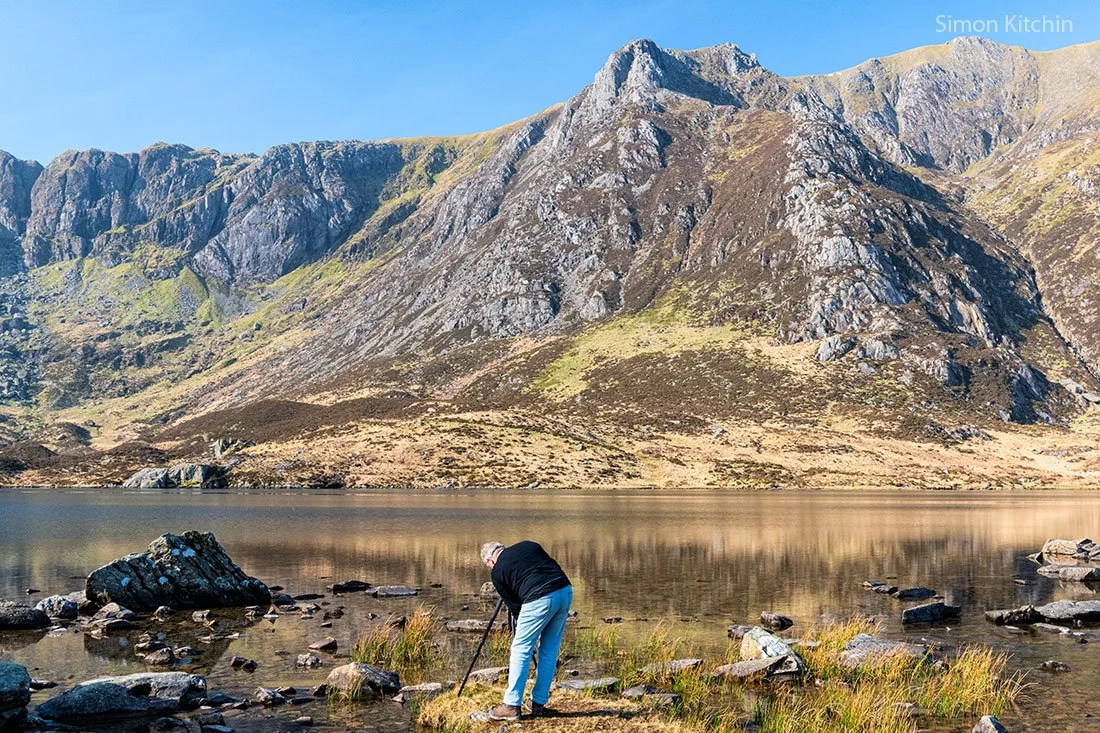 Beautiful blue sky day in Cwm Idwal on the Snowdonia Photography Workshop