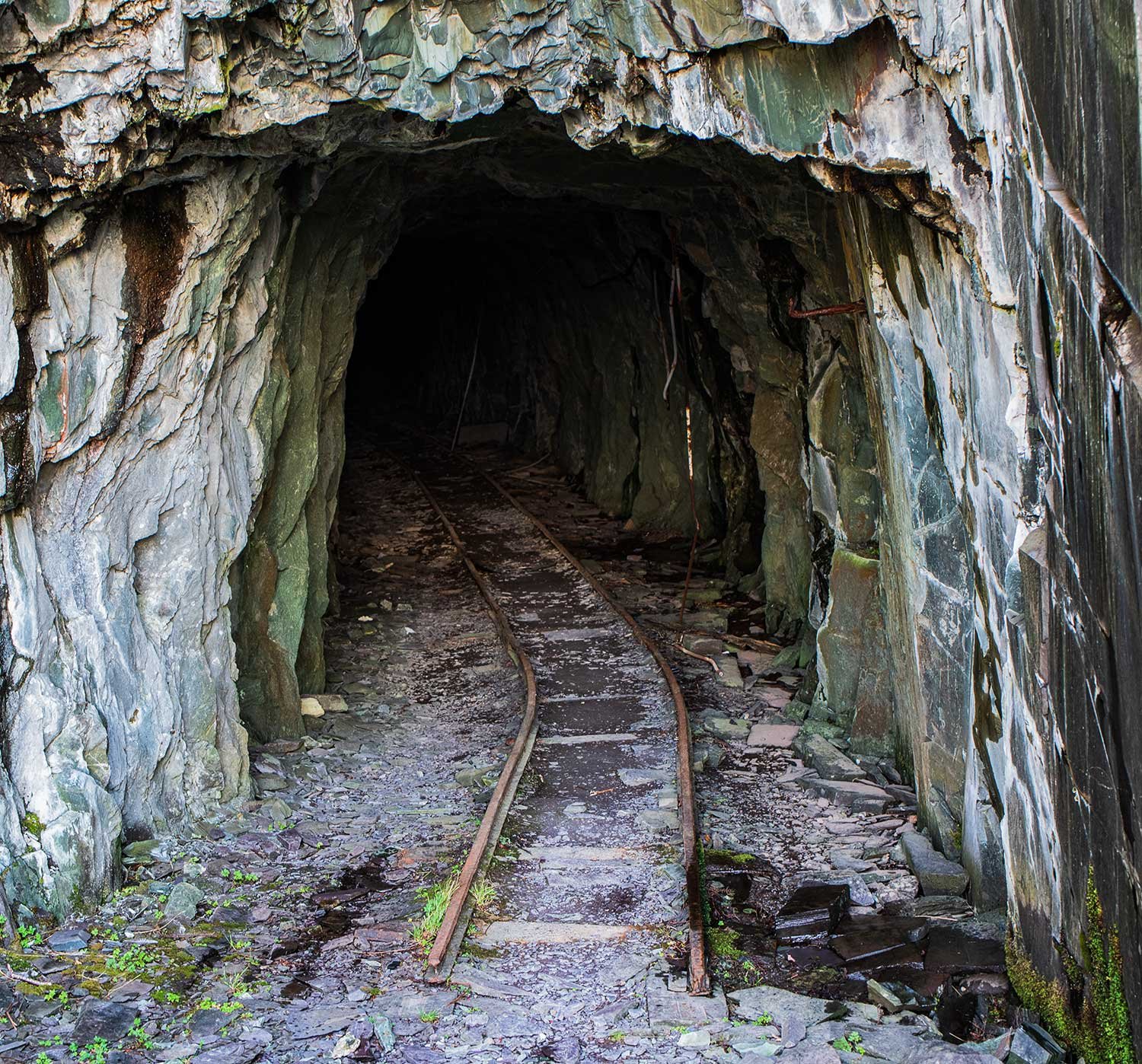 A tunnel entrance to the main quarry workings at Dinorwig