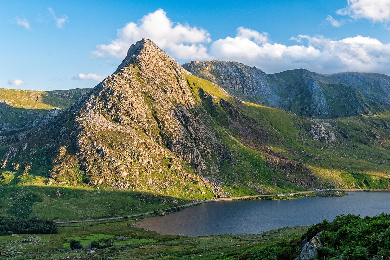 Tryfan peak on a summer evening in Eryri Snowdonia National Park