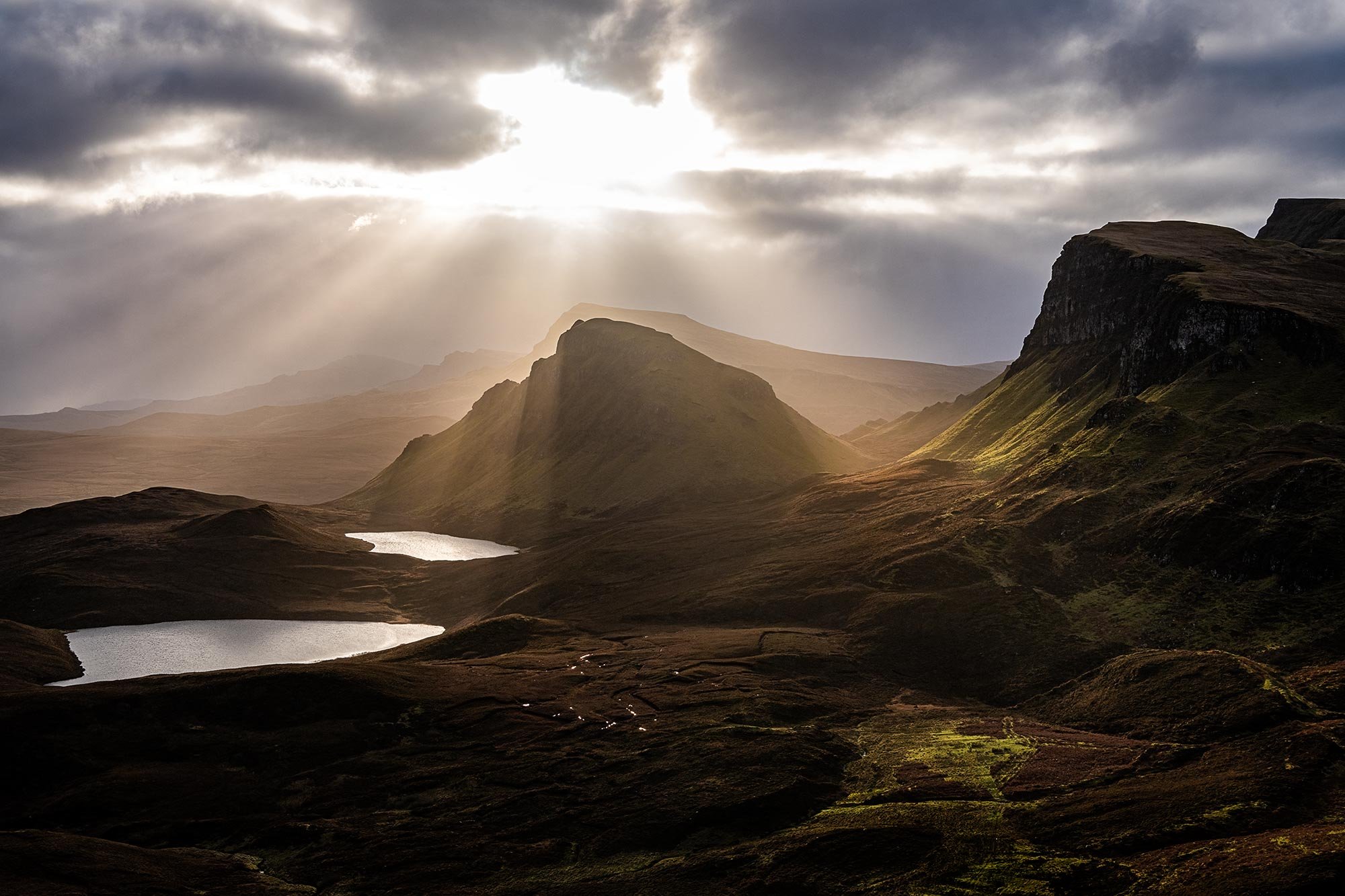 Stunning light at the Quiraing on the Isle of Skye
