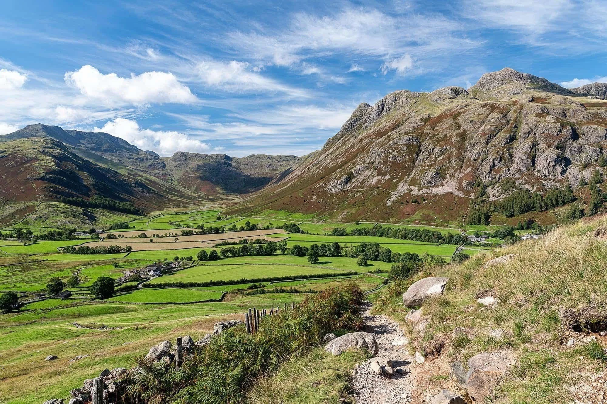 Views of the Langdale Pikes & Bowfell