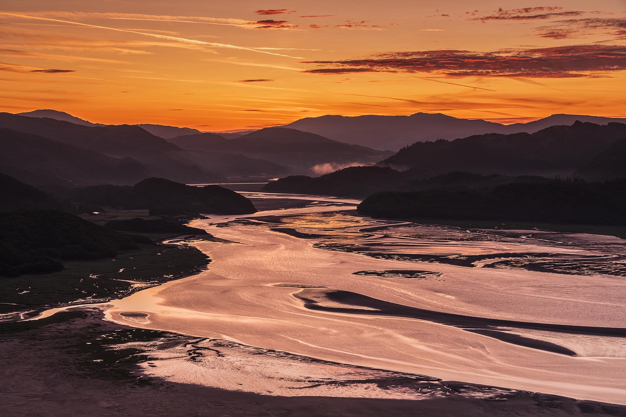 Sunrise at the Panorama above Barmouth